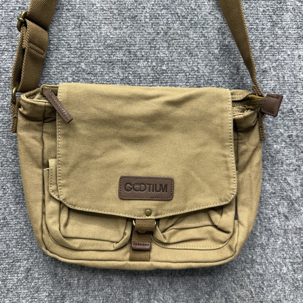 Gootium Canvas Messenger Bag Crossbody Shoulder Military Bag Adjustable